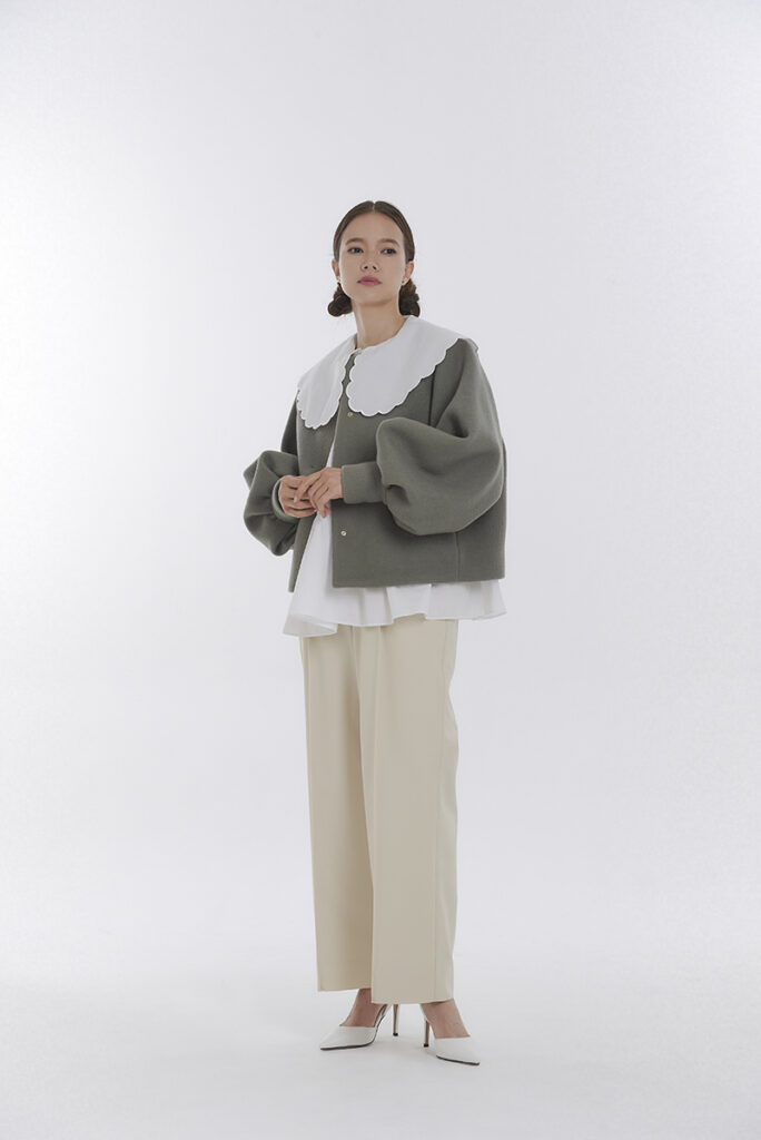 スカラップロングスリーブブラウス 【2023AW】 | 2023 AW Collection| yori