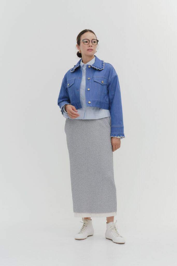 スカラップデニムショートジャケット【2025SP】 | all item| yori